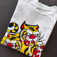 Kenzo T-Shirt Tiger Asia Front & Back Print Lion