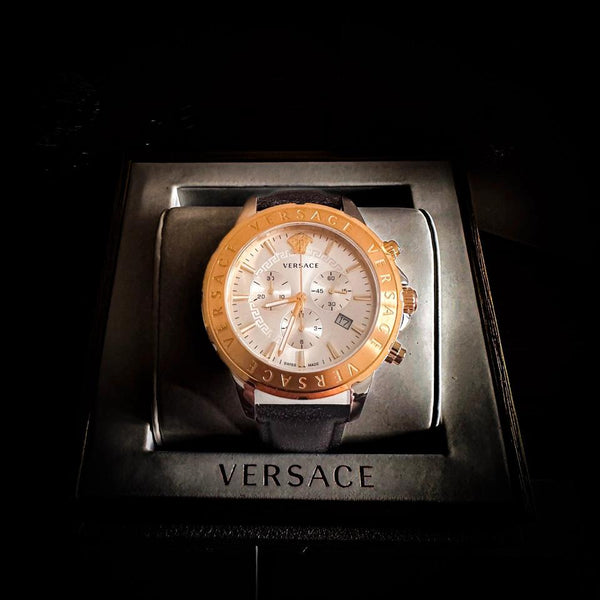 Versace Mainline Uhr Signature Chronograph Medusa Gold