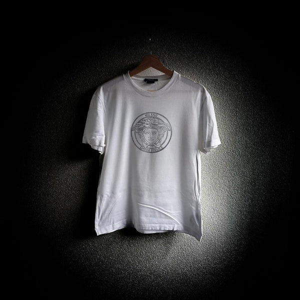 Versace Mainline T-Shirt Medusa Baroque White Taylor Fit