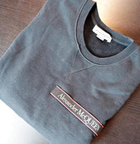 Alexander McQueen Tape Sweater Sweatshirt Logo made in P