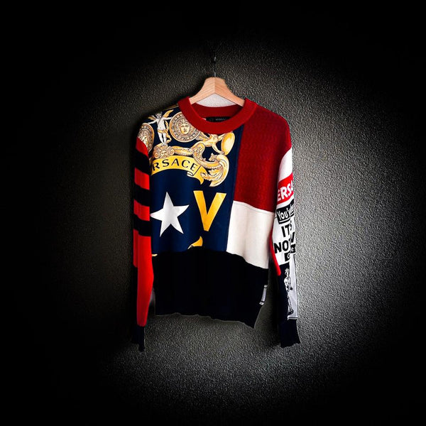 Versace Mainline Pullover Knitted Medusa Baroque Italy