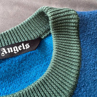 Palm Angels Pullover Cropped Wool-Jacquard Sweater