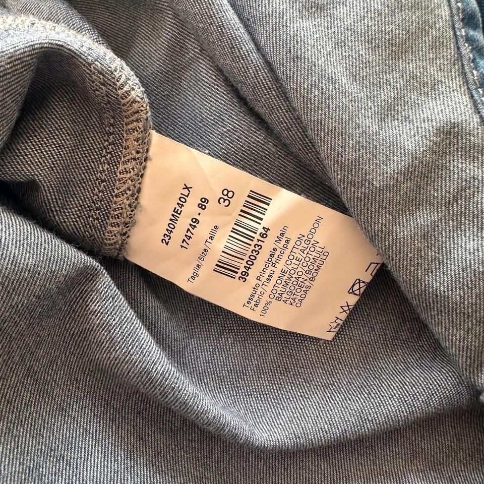 MSGM Jeans Hemd Milano Logo Italy