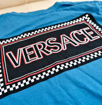 Versace Mainline T-Shirt Top Medusa Print auf Front und