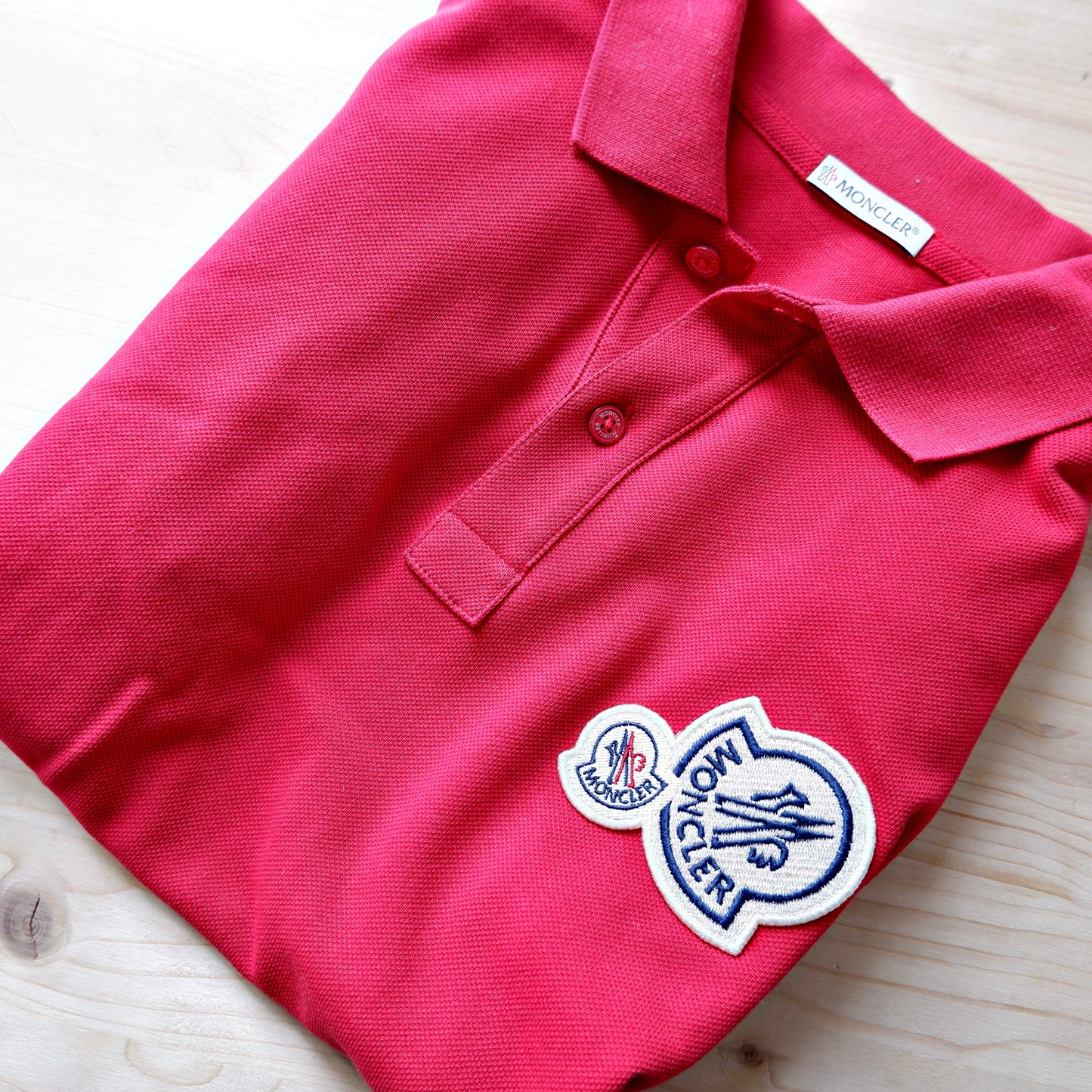 Moncler Poloshirt mit logo Bestickung