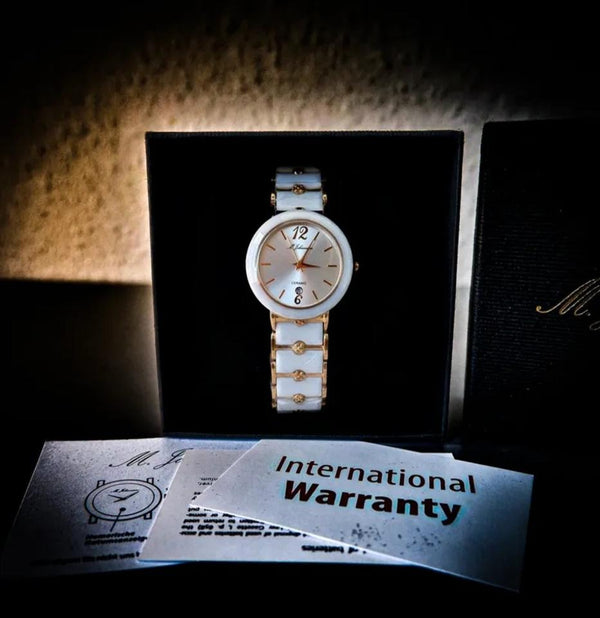 M. Johannsen Uhr Ceramic Keramik Saphirglas Miyota Neu