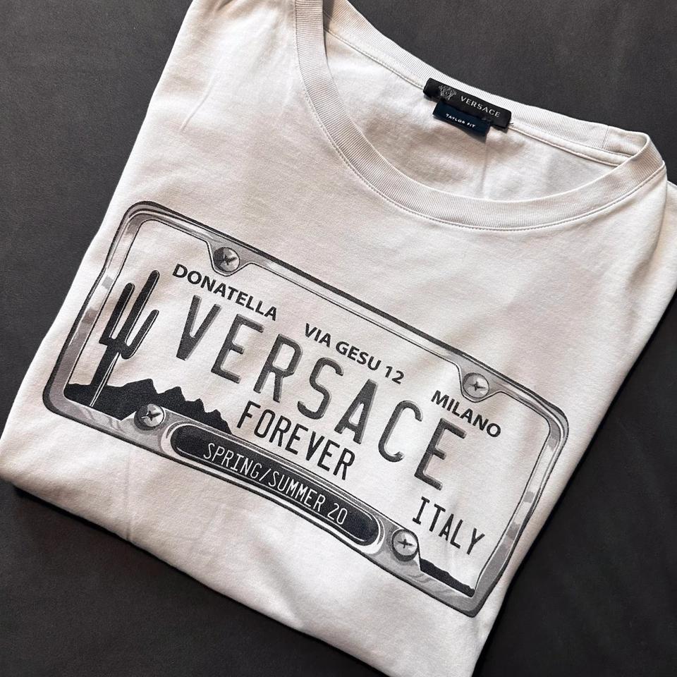 Versace Mainline T-Shirt Via Gesu 12 Medusa Cactus Italy