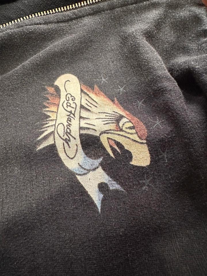 Ed Hardy Zip Hoodie Eagle Adler Front und Back print