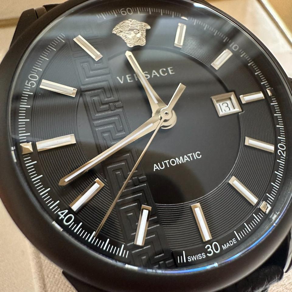 Versace Mainline Uhr Automatik Aiakos Medusa Black CLG