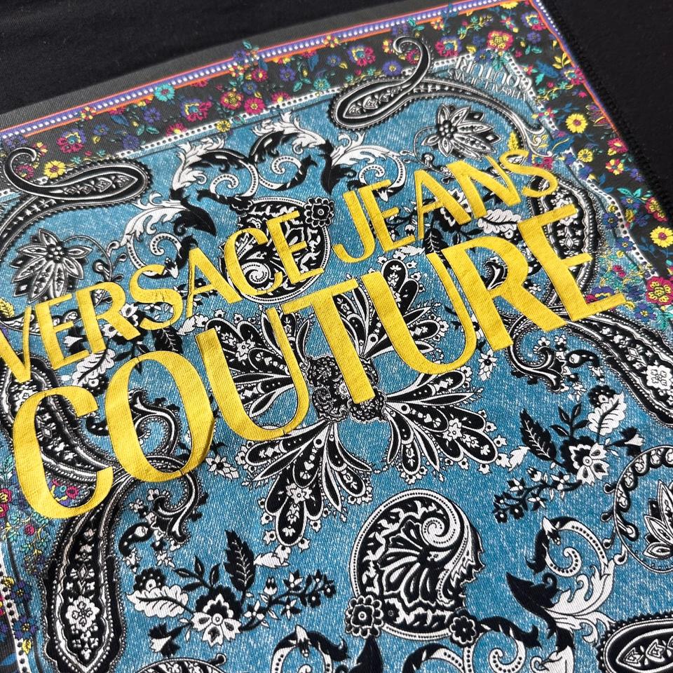 Versace Jeans Couture T-Shirt Bandana Baroque Medusa Flo