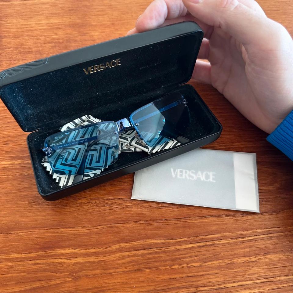 Versace Vintage Sonnenbrille Medusa Mainline Full Set Italy