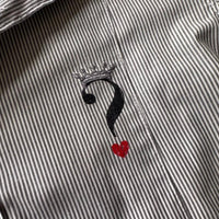 Love Moschino Hemd Striped Heart Crown Milano