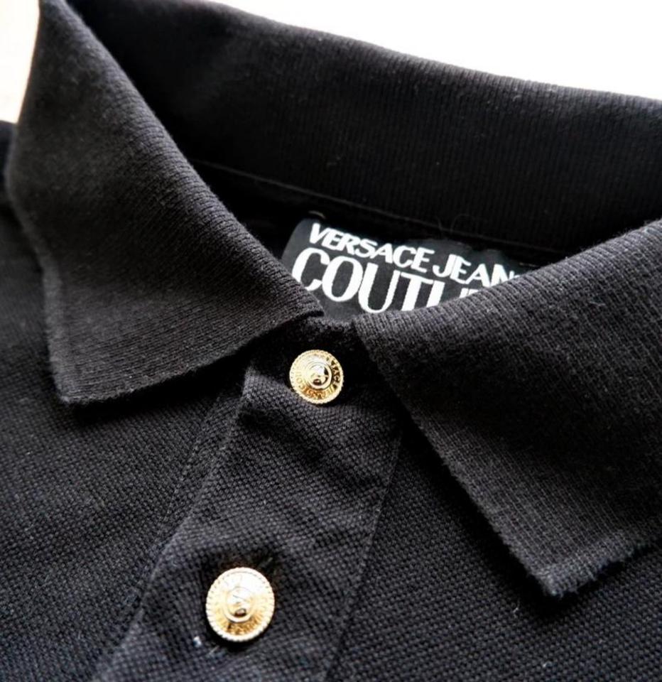 Versace Jeans Couture Poloshirt mit gold Knöpfen CLG Cod