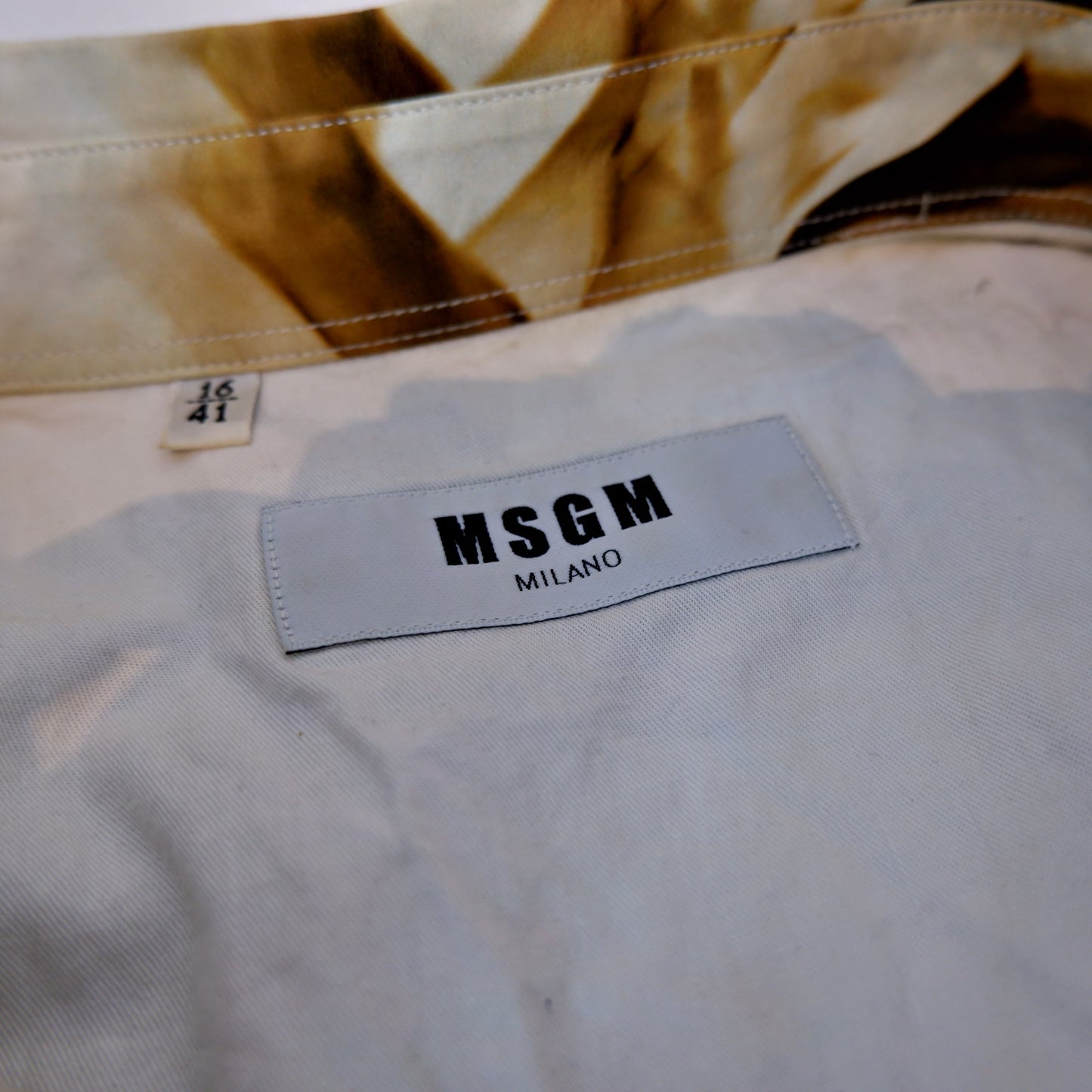 MSGM Hemd Smoke Button Up Shirt