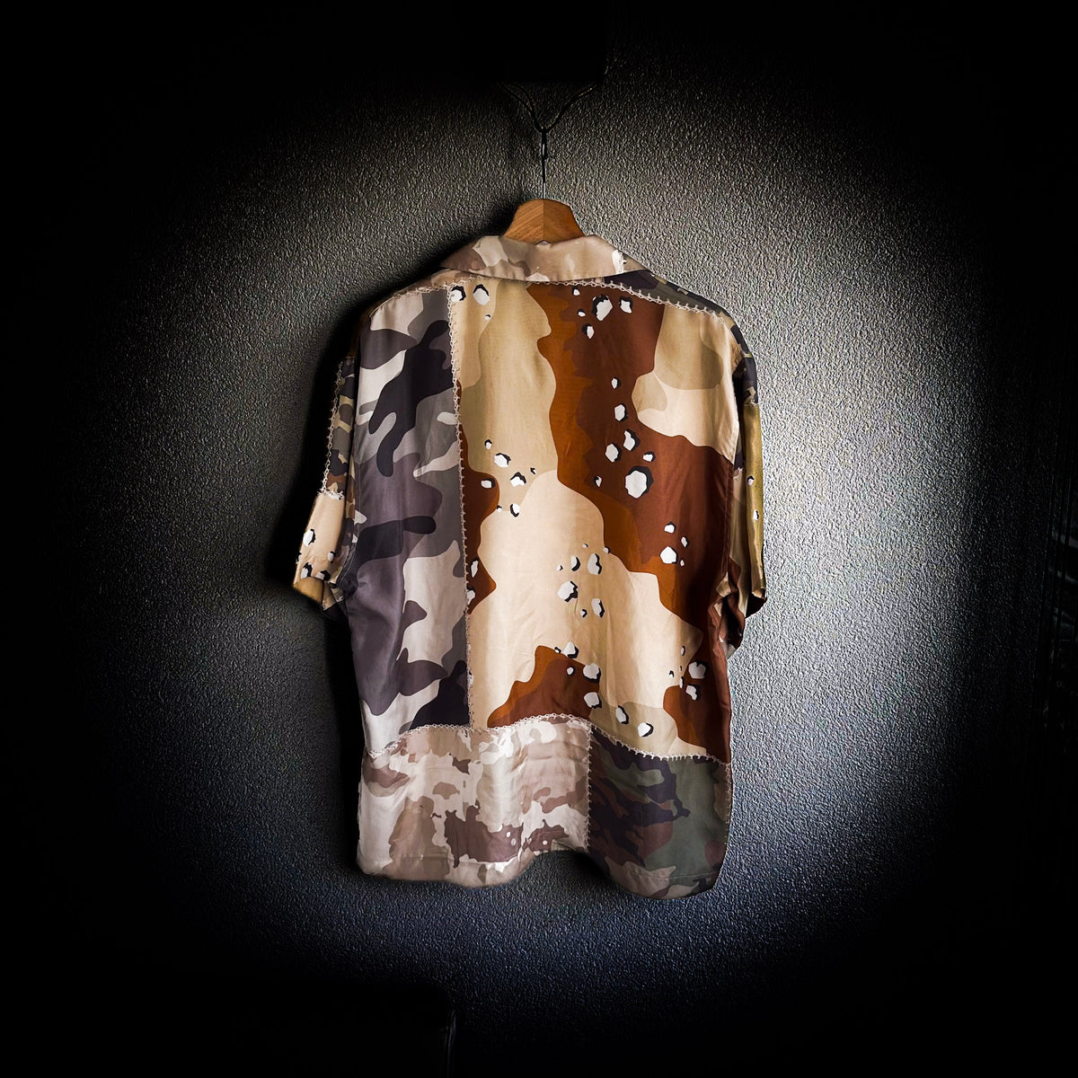 Amiri Hemd Patchwork Camo