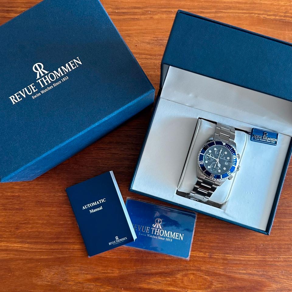 Revue Thommen Chronograph Diver Automatik Swiss Full Set