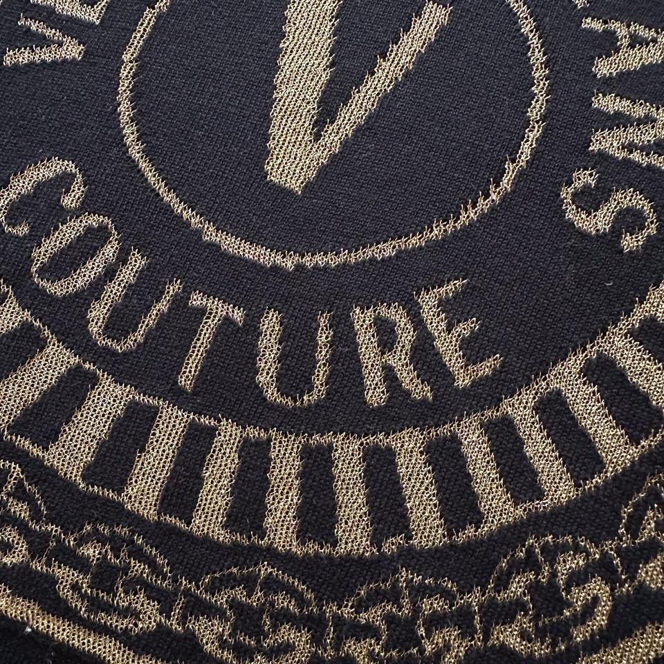 Versace Jeans Couture Pullover Logo Knitted Gold Oro CLG