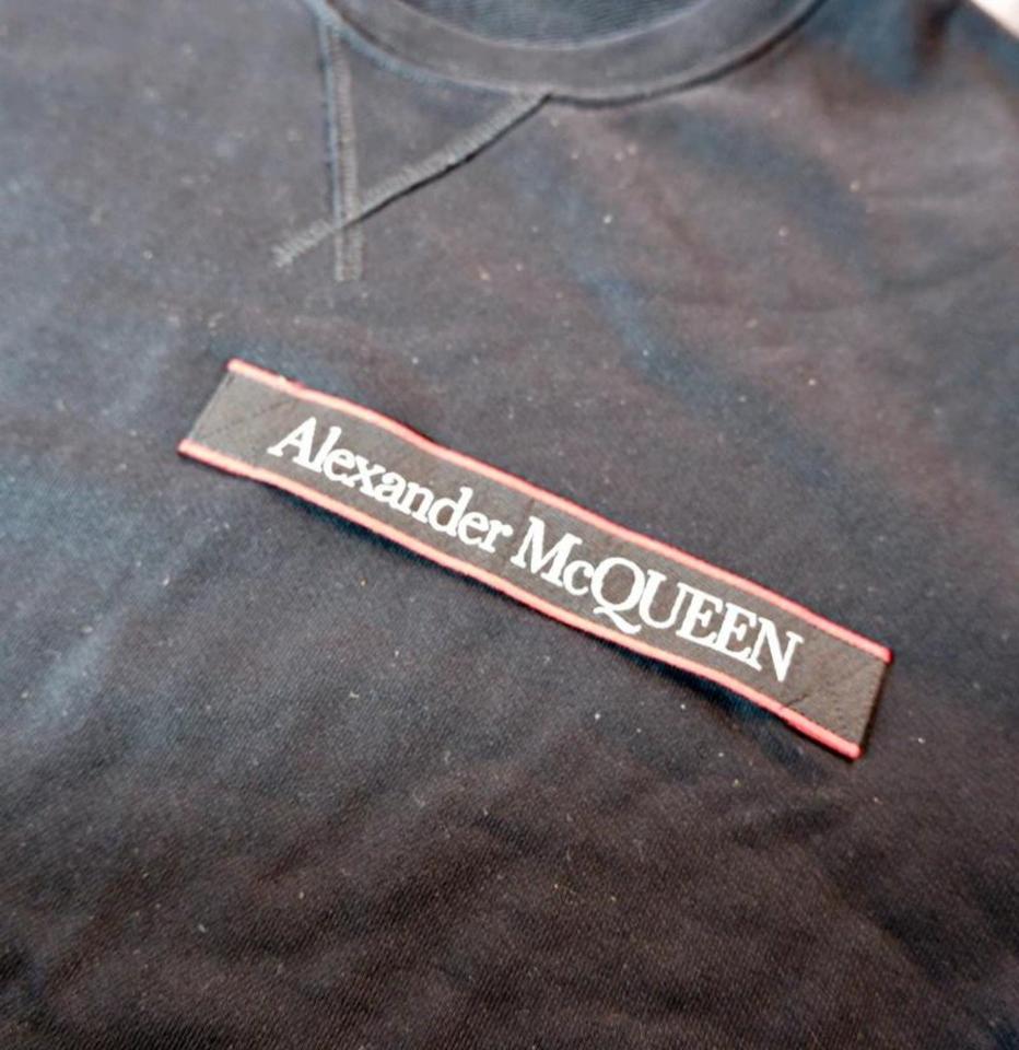 Alexander McQueen Tape Sweater Sweatshirt Logo made in P