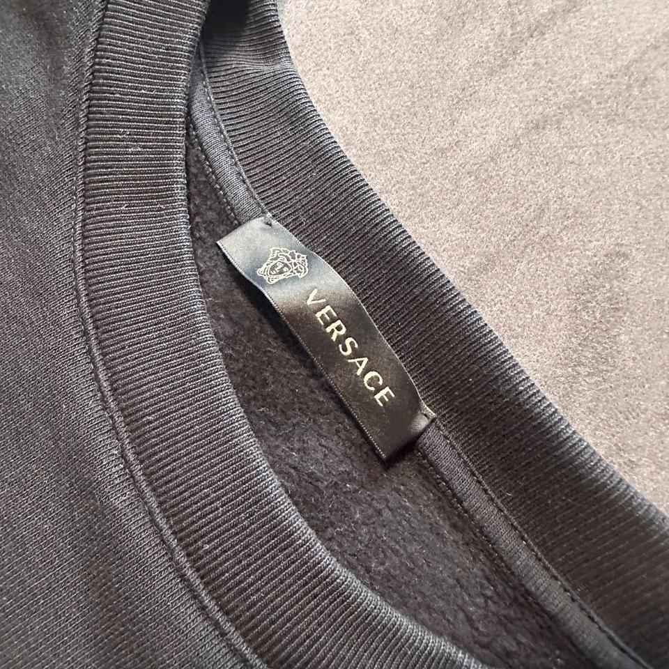 Versace Mainline Sweatshirt Leopard Baroque Medusa Italy CLG