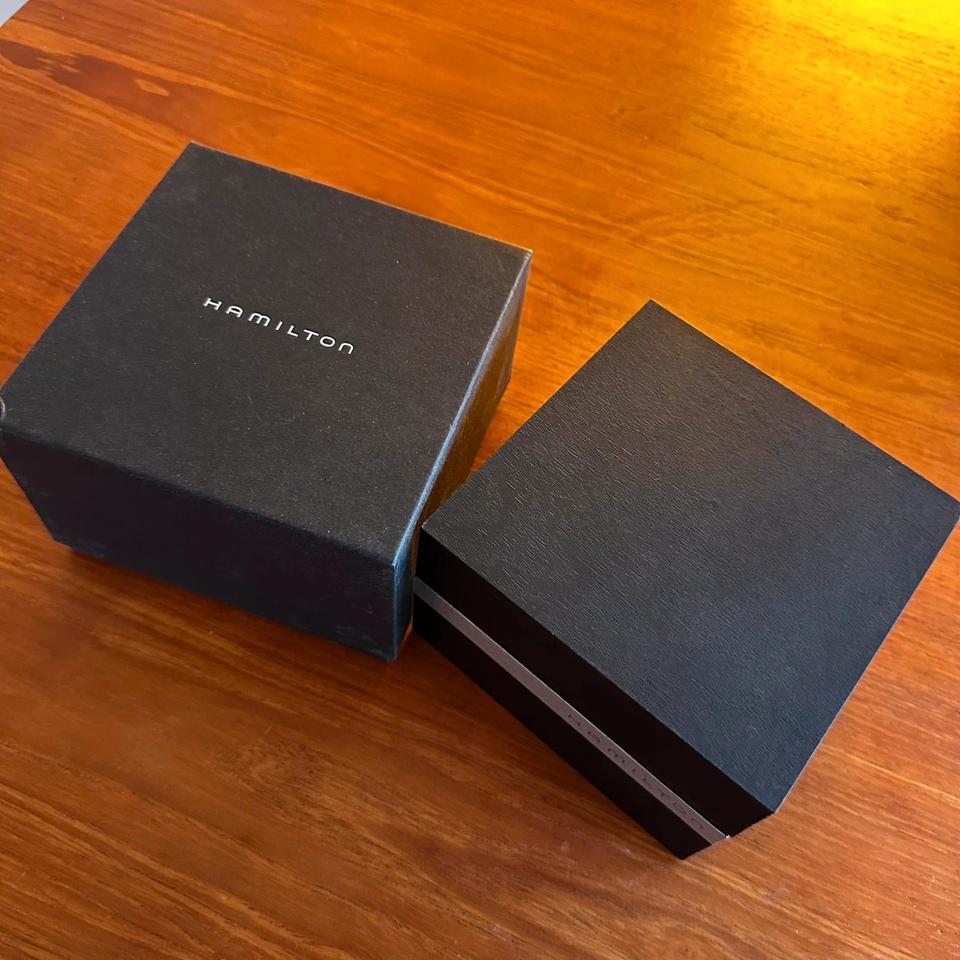 Hamilton Chronograph Automatik Uhr Sichtboden Box Swiss