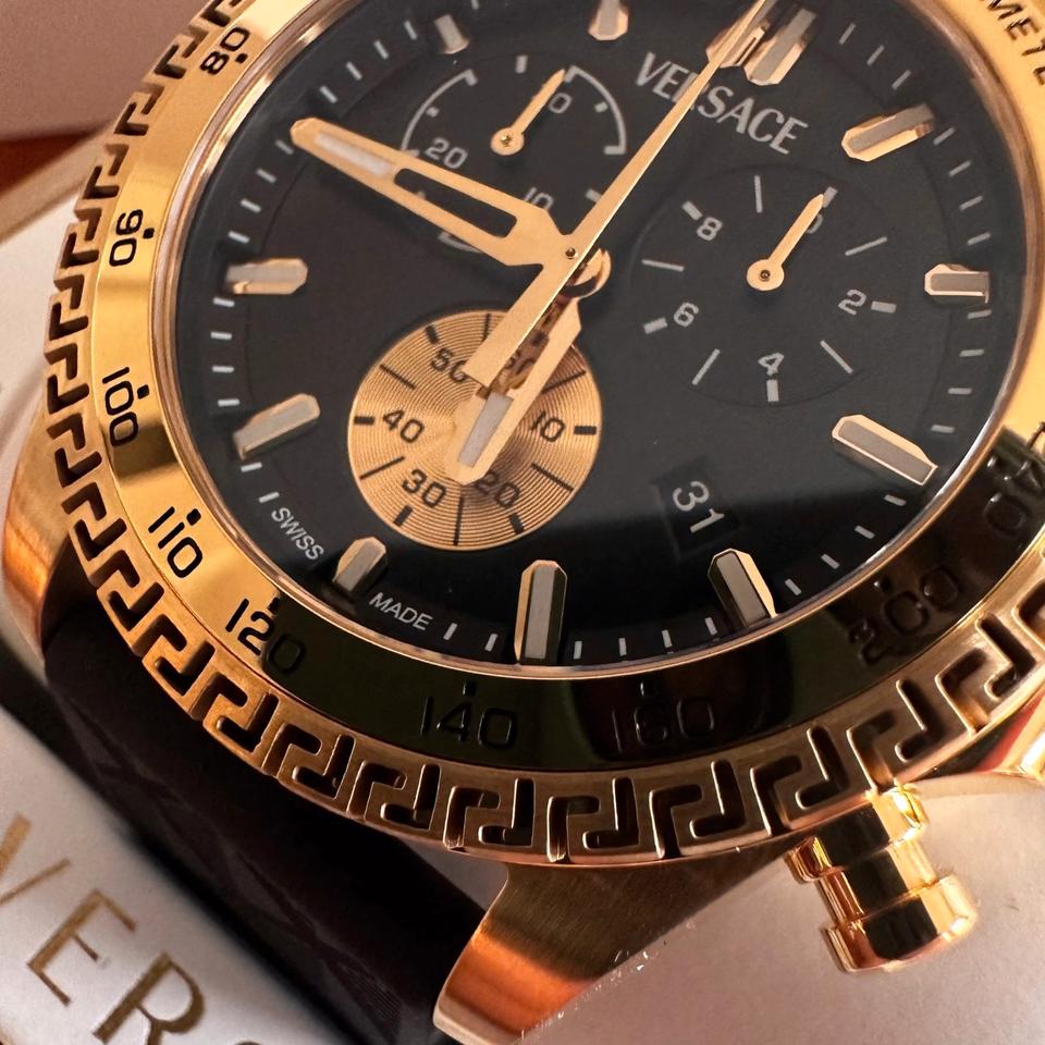 Versace Mainline Uhr Chrono X Medusa Gold Greca Baroque