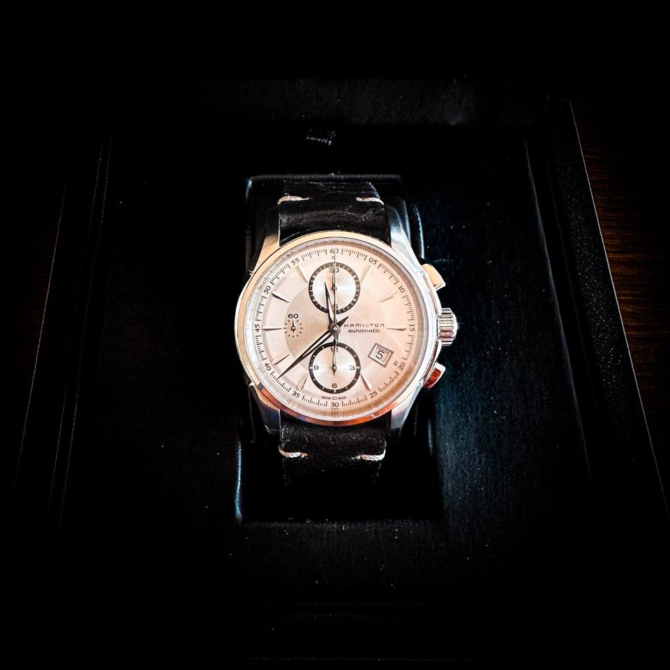 Hamilton Chronograph Automatik Uhr Sichtboden Box Swiss
