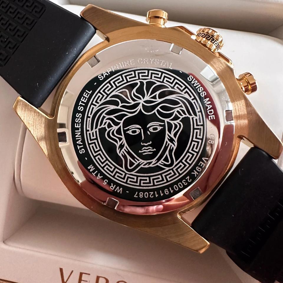 Versace Mainline Uhr Chrono X Medusa Gold Greca Baroque