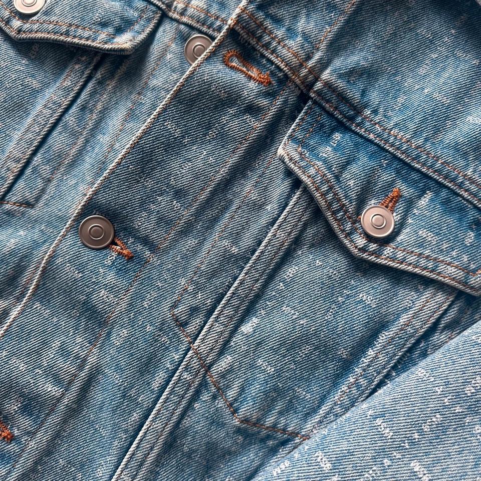 1017 ALYX 9SM Jeansjacke Harrington Monogram Muster