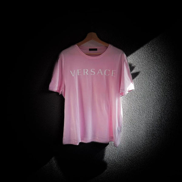 Versace Mainline T-Shirt Letter Logo Medusa Baroque Italy CLG