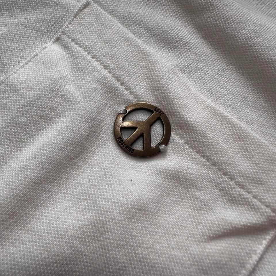 Moschino Love Poloshirt Peace Logo Milano Hemd