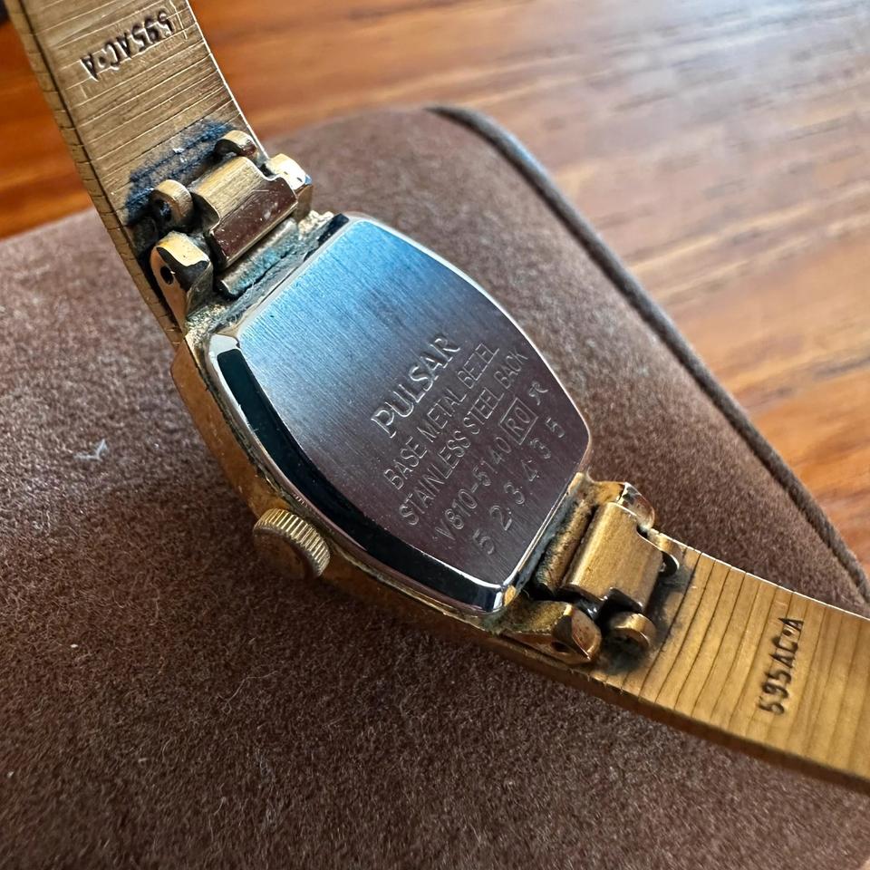Pulsar Uhr Japan Movement Vintage Gold Bracelet