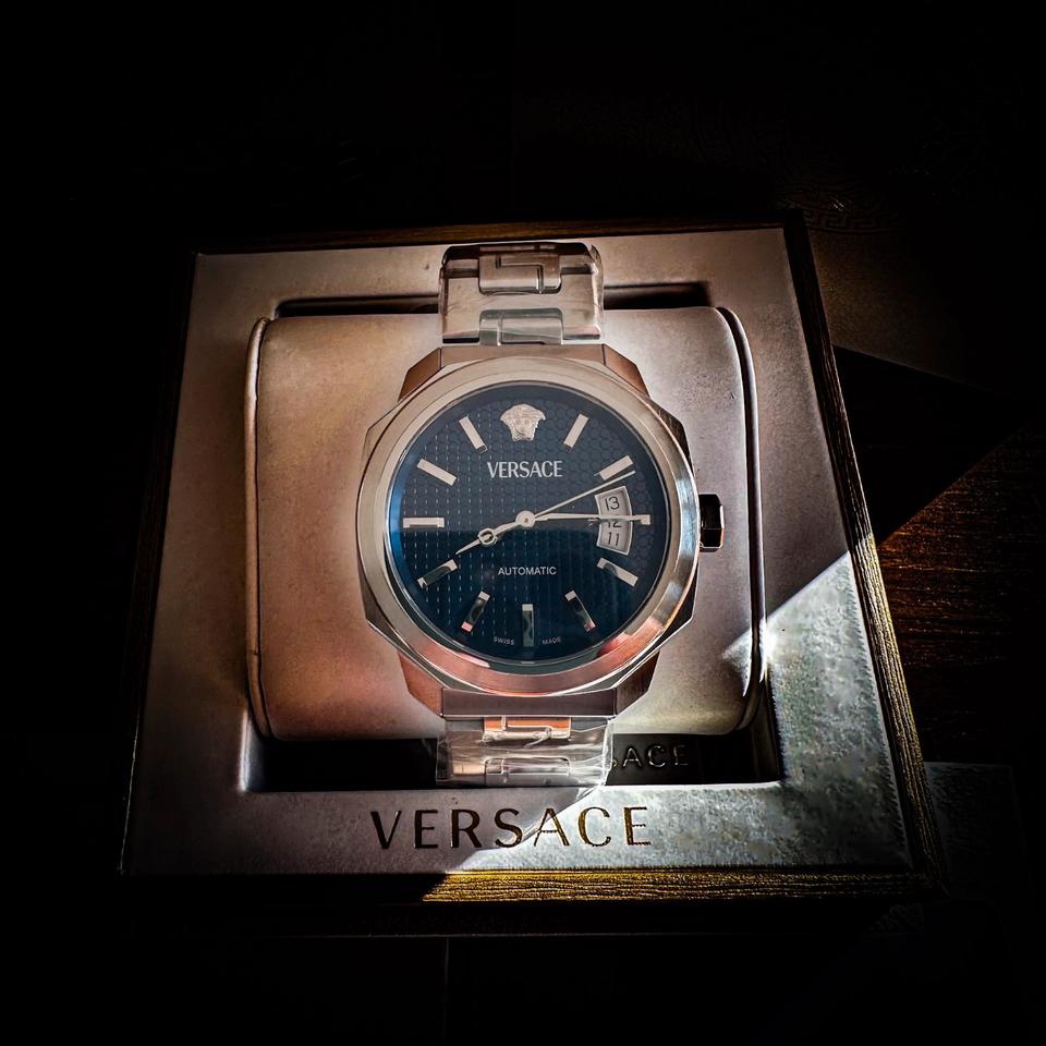 Versace Mainline Uhr Dylos Automatik Full Set Medusa Baroque