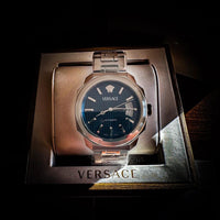 Versace Mainline Uhr Dylos Automatik Full Set Medusa Baroque