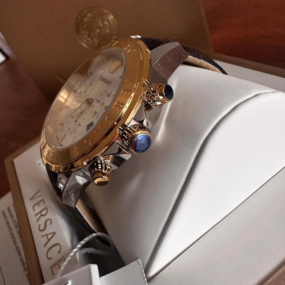Versace Mainline Uhr Signature Chronograph Medusa Gold