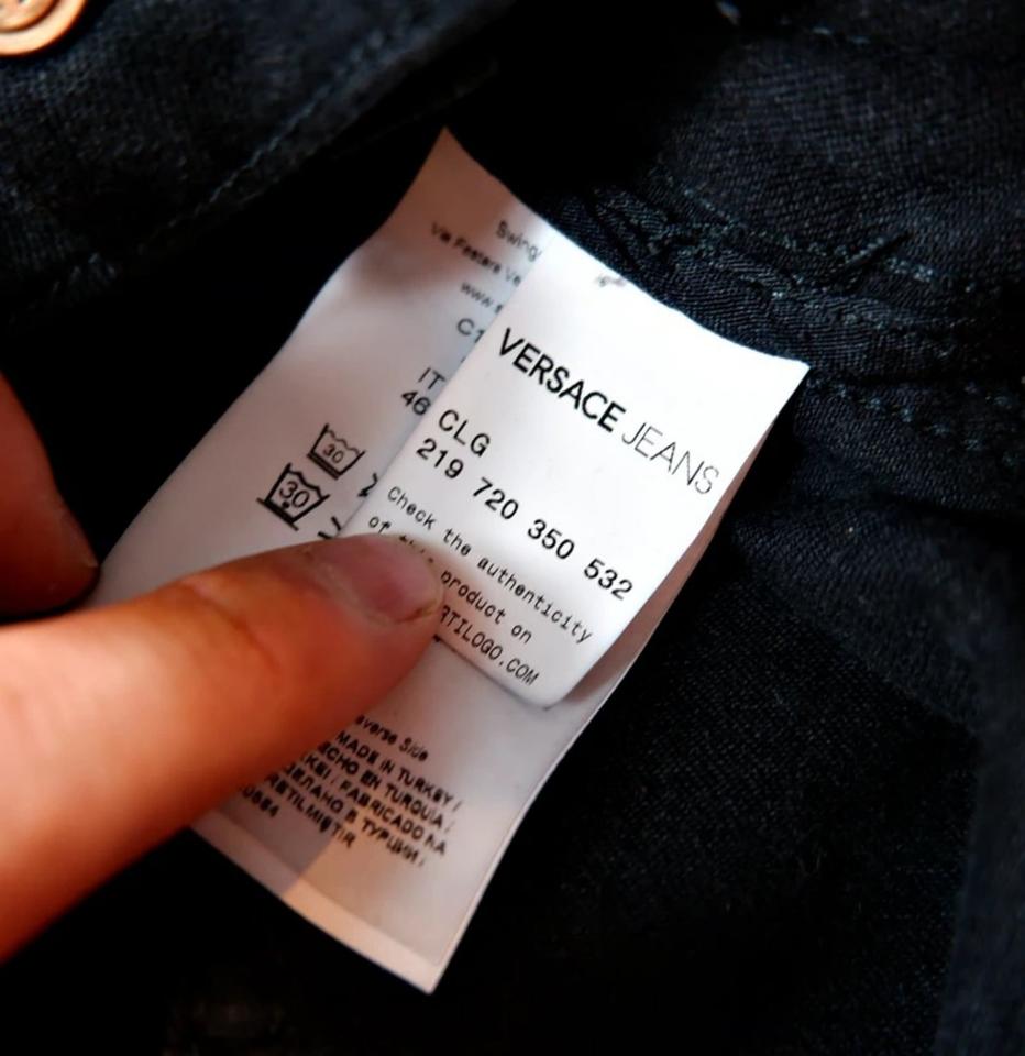 Versace Jeans Jacke Oro Logo Gold CLG Code