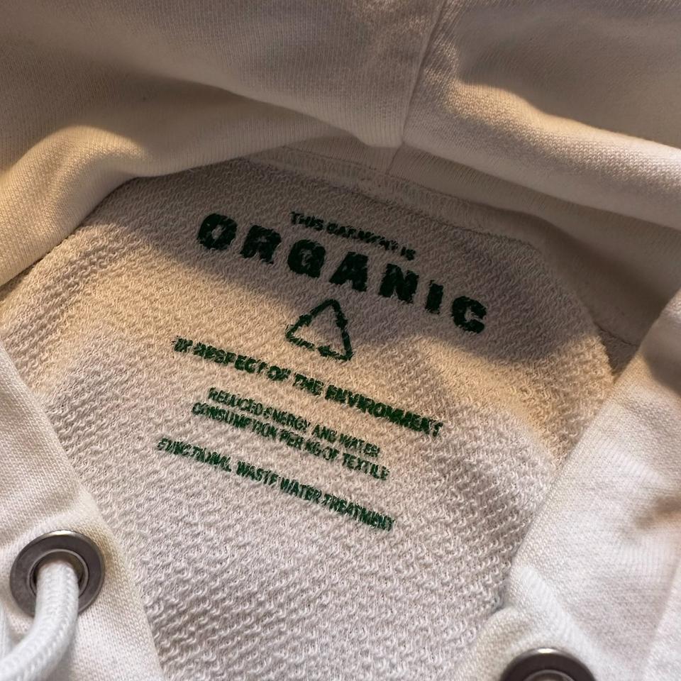 Heron Preston Hoodie White Tribal Wizard Bio Baumwolle P