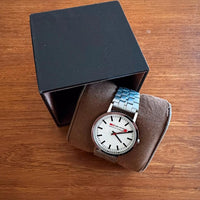 Modaine Eco Quartz Uhr Swiss Bahnhofsuhr SBB Bauhaus ETA