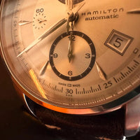 Hamilton Chronograph Automatik Uhr Sichtboden Box Swiss