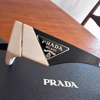 Prada Sonnenbrille 09ZS Glasses B/W triangle Logo Italy