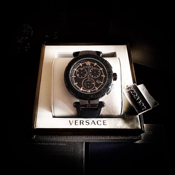 Versace Mainline Greca Chrono Uhr Medusa Full Set Swiss