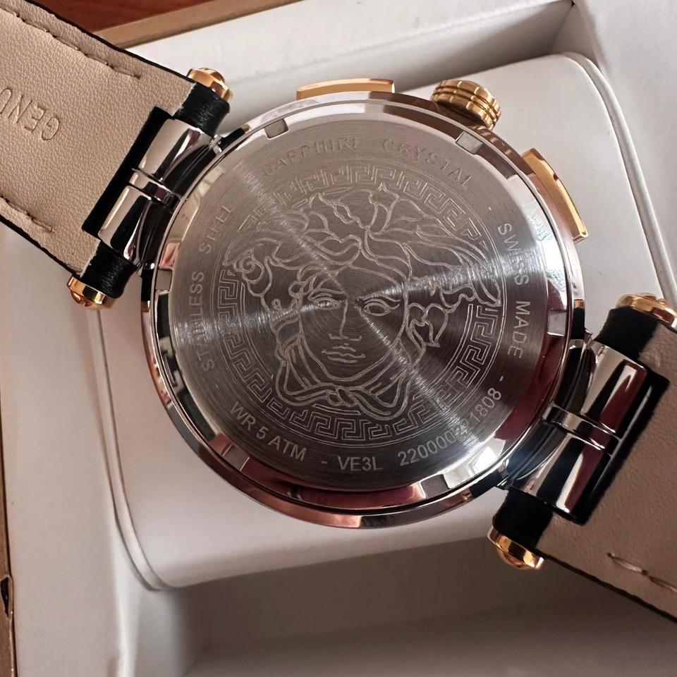 Versace Mainline Greca Chrono Uhr Medusa Full Set Swiss