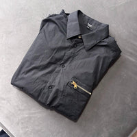 Versus Versace Hemd Gold Oro Lion Logo Shirt Zipper