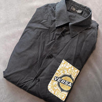 Versace Mainline Hemd Baroque Oro Gold Pocket Shirt NFC