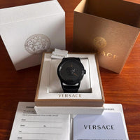 Versace Mainline Uhr Palazzo Empire Black on Black Medusa