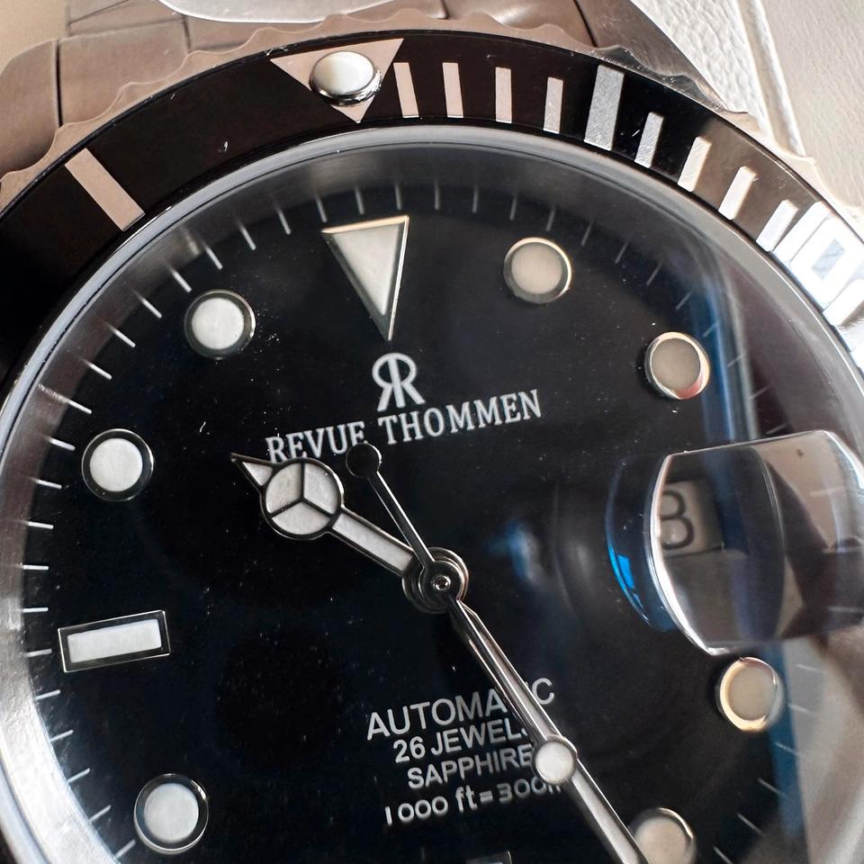 Revue Thommen Uhr Automatik Diver Datejust ETA Swiss Mad