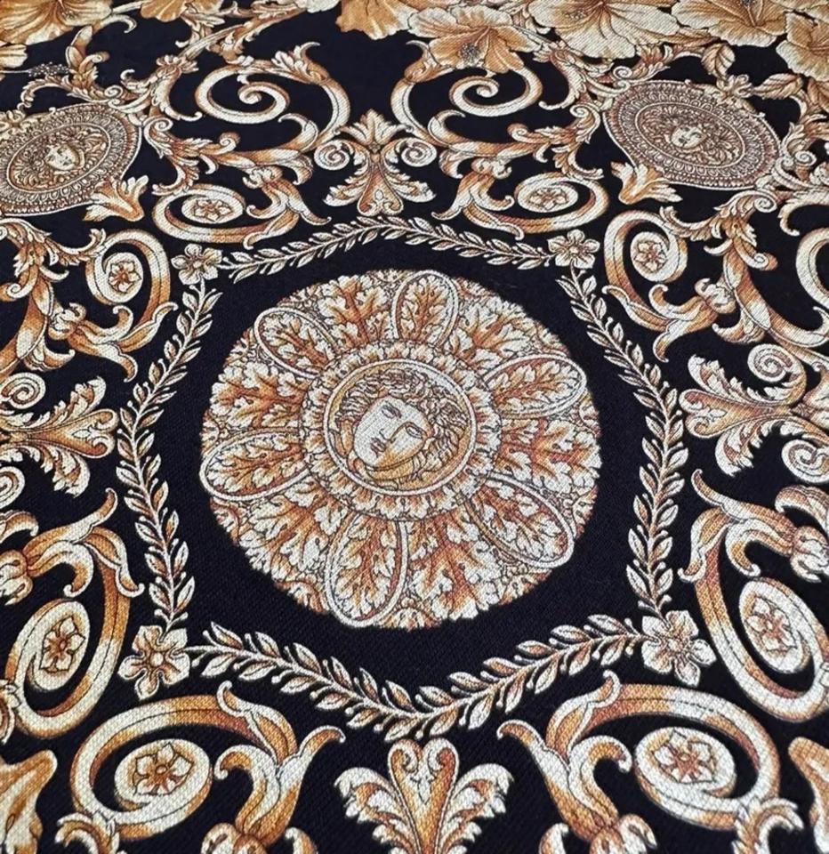 Versace Mainline Medusa T-Shirt Baroque Gold Italy NFC