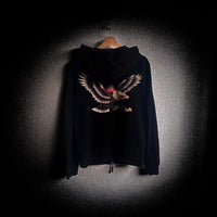 Ed Hardy Zip Hoodie Eagle Adler Front und Back print
