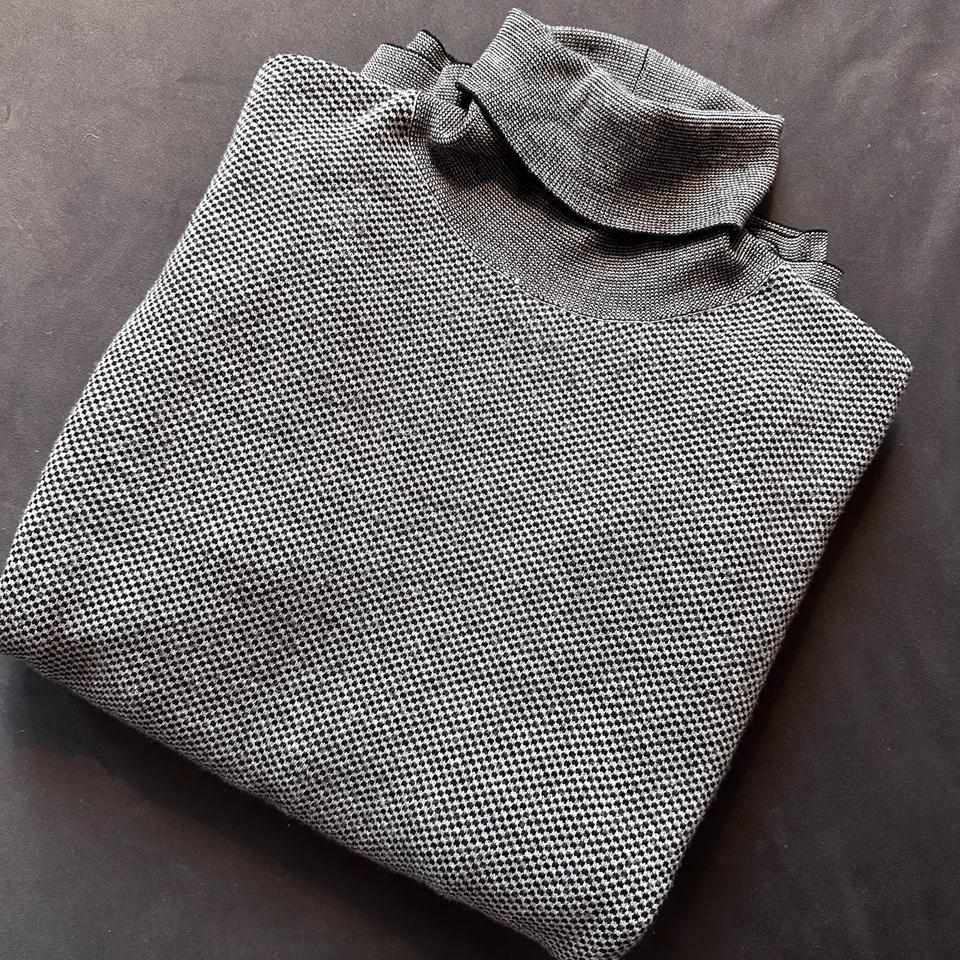 Valentino Turtleneck Pullover checked Wolle Italy
