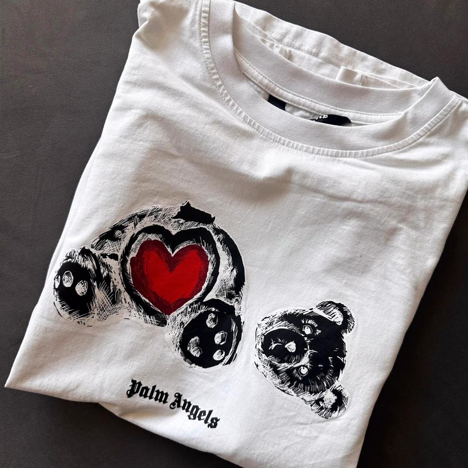 Palm Angels T-Shirt Beheaded Bear Heart made in Italy