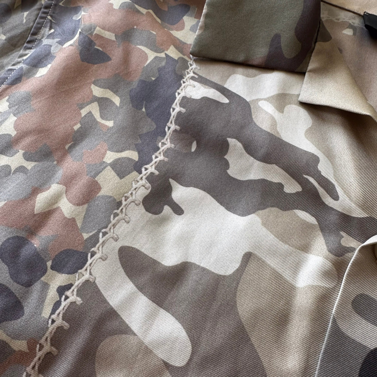 Amiri Hemd Patchwork Camo